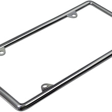 Motorup America Auto License Plate Frame Cover - Fits Select Vehicles Car Truck Van SUV, Chrome