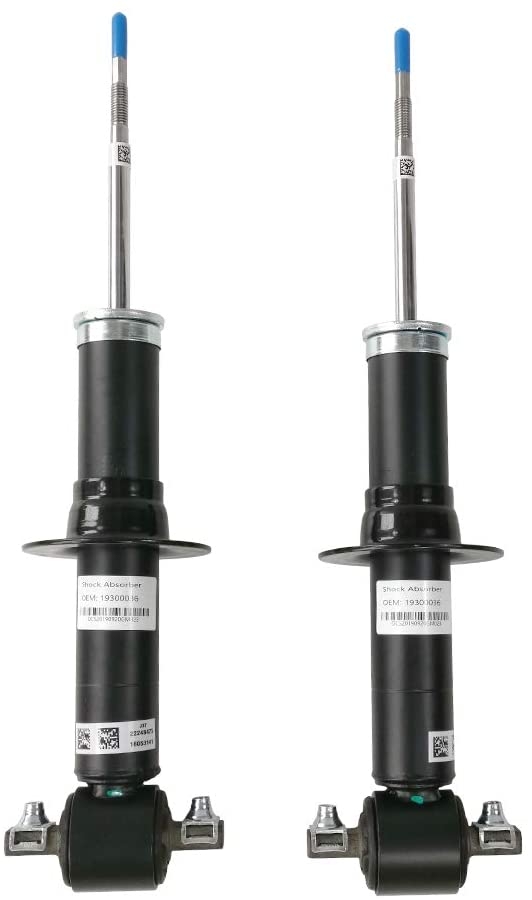 LuftMeister 580-435 949-701 19353951 19300066 Pair Front Shock Struts Absorber with Sensor for 2007-2014 Cadillac Escalade EXT ESV Chevyrolet Silverado Tahoe Suburban Avalanche GMC Sierra Yukon XL