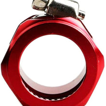 Fuel Hose Line End Cover Clamp Adapter Fitting Connectors AN6#Red EMUSA