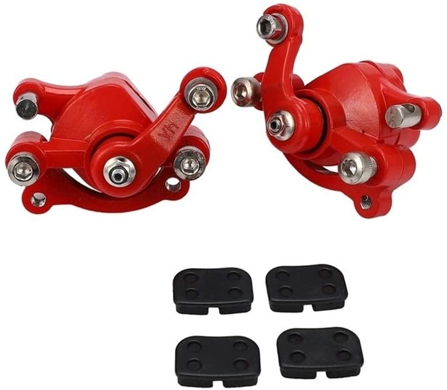 Yuanyuan Front Rear Disc Brake Caliper Pads Fit for 43Cc 47Cc 49Cc Chinese Mini Moto Kids ATV Quad Minimoto Dirt Pocket Bike Gas Scooter (Color : Red) (Red)