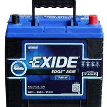 Exide Edge FP-AGM35 Flat Plate AGM Sealed Automotive Battery