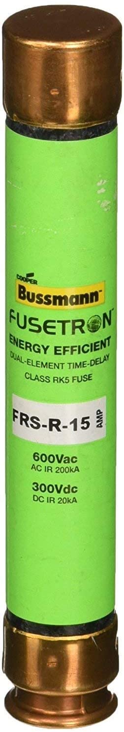 Bussmann Fuse Dual Element Time Delay 15 Amp 600 V Rk5 Cd