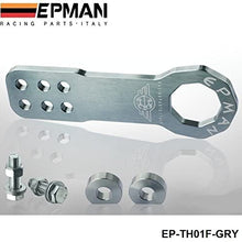 EPMAN Universal All Model Car Trailer Hook Aluminum Tow hook Towing Racing Front (Grey)