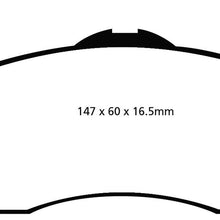 EBC Brakes DP61798 6000 Series Greenstuff Truck and SUV Brake Pad