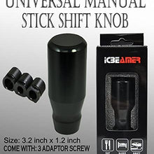 ICBEAMER Racing Style Manual Transmission Stick Shift Universal Shift KNOB [Color: Metric Black]