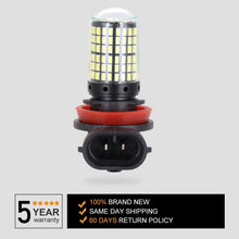 cciyu White 6000k H11 H8 H16 LED Bulbs 144SMD LED Bulbs with Projector Replacement for Fog Light,2Pack