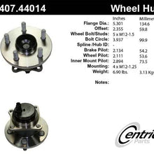 Centric Parts Wheel Bearing and Hub Assembly 407.44014