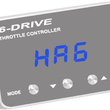 July King 6-Drive Electronic Throttle Controller for Seat Alhambra Altea Leon Mii Toledo Skoda Citigo Fabia NJ Octavia Superb Yeti, Super-thin Blue Light Display