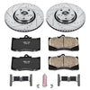 Power Stop K4634 Front Z23 Carbon Fiber Brake Pads with Drilled & Slotted Brake Rotors Kit