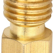 KIMISS Air Conditioner Connector, 1/4SAE Female to 1/2ACME Male Adapter Connector for R134A Car Air Conditioner