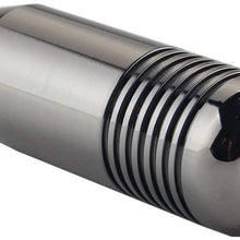 DEWHEL 5 6 Speed Manual Shift Knob M10x1.25 Screw On Aluminum (Black)