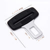 2 Pack Car Seat Belt Clip,Universal Seat Belt Buckle Auto Metal Seat Belts Clip- Black