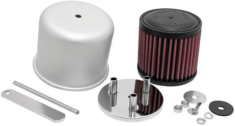 K&N 62-1210 Vent Air Filter / Breather: Vent Air Filter/ Breather; 2 in (51 mm) Flange ID; 3.5 in (89 mm) Height; 3 in (76 mm) Base; 3.5 in (89 mm) Top