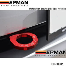 EPMAN Billet Aluminium Rear Tow Hook Universalcar Such As For Skyline 200SX R33 S13 S14 (Red)