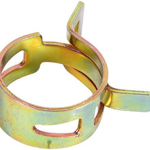 Suuonee Tube Clamp Fastener, 100 Pcs 10 Sizes Autos Spring Clip Fuel Oil Water Hose Pipe Tube Clamp Fastener