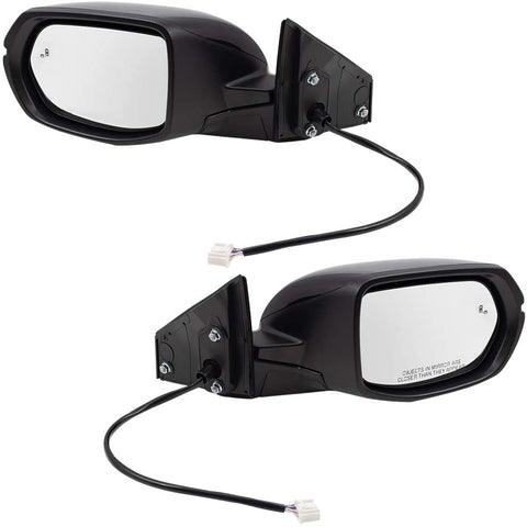 BROCK Pair Power Side View Mirrors for 2017-2018 Honda CR-V Set Heated Signal Blind Spot Detection 76258TLAA32 76208TLAA31