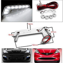 ZMAUTOPARTS For 2014-2015 Chevy Silverado 1500 Chrome Projector Headlights Headlamps Lamp with 6.25" White LED DRL Light