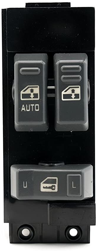 Master Power Window Switch, Gray - Driver Side Door - Fits Chevrolet Silverado, GMC Sierra 1999, 2000, 2001, 2002-1500, 2500, 2500 HD, 3500 - Window Switch, Housing Fits Chevy - Replaces GM 15047637