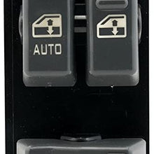 Master Power Window Switch, Gray - Driver Side Door - Fits Chevrolet Silverado, GMC Sierra 1999, 2000, 2001, 2002-1500, 2500, 2500 HD, 3500 - Window Switch, Housing Fits Chevy - Replaces GM 15047637