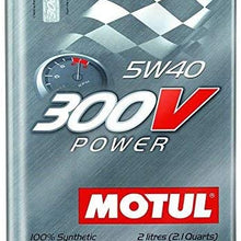 Motul 300V Power 5W40 Racing Motor Oil 2 Liter Can (Pack of 4)