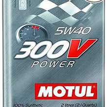 Motul 300V Power 5W40 Racing Motor Oil 2 Liter Can (Pack of 4)