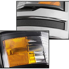 ZMAUTOPARTS For 2014-2015 Chevy Silverado 1500 DRL LED Black Projector Headlights Lamps