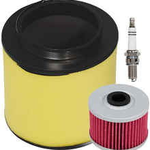 HIFROM ATV Air Filter Element Cleaner with Oil Filter Spark Plug Tune Up kit Replacement for Honda Foreman 500 TRX500TM TRX500FM TRX500FE TRX500FE Replace 17254-HPO-A00 15412-HM5-A10
