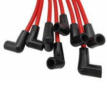 ADP Spark Plugs Wires Sets Igniton Cables Red Silicone High Performance Leads Boot for Chevrolet AM General Hummer Isuzu 1988-1996 5.0L 5.7L V8 (9PCS)