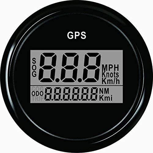 ELING Warranted Digital GPS Speedometer Odometer for Car Boat with Backlight 2'' (52mm) 12V/24V