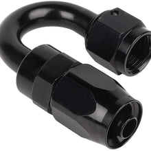 ANPART AN6 20Ft Braided Fuel Line Hose Stainless steel braided fuel gas pipe hose and AN6 10 pcs Swivel Hose End Fittings