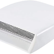 Hood Scoop, Universal Cowl Decorative Air Flow Intake Roof Bonnet Sticker Cover Hood Vents Scoops For Cars (Silver)
