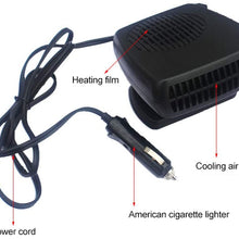 JXHD 12V/24V Car Heater/Cold Fan - Heater Cooling Defroster Defogger 150W,12V