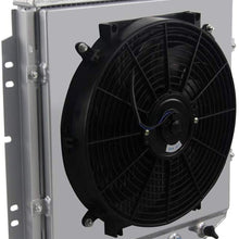OzCoolingParts 3 Row Core All Aluminum Radiator + 14" Fan w/Shroud(Cover) for 1960-1966 61 62 63 64 65 Ford Mustang/Falcon/Ranchero, 1924 Mercury Comet