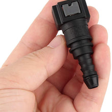 Line Hose Pipe, Premium Car Gas Fuel Inline Line Hose Pipe Tube Quick Release Coupler Connector Accessory Black