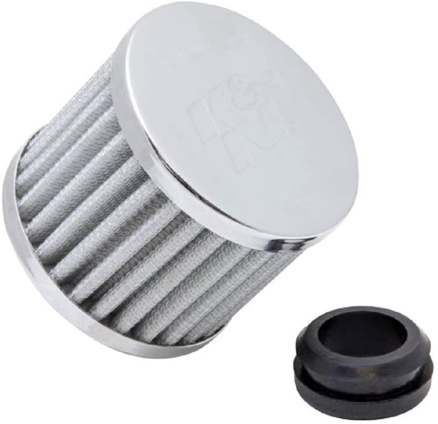 K&N Vent Air Filter/Breather: High Performance, Premium, Washable, Replacement Engine Filter: Flange Diameter: 1 In, Filter Height: 2.5 In, Flange Length: 1 In, Shape: Breather, 62-1590WT