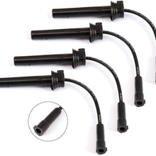 TUPARTS Pack of 4 Ignition Wire Sets Compatible with Chrysler PT Cruiser/Sebring/Voyager Dodge Caravan/Stratus 2001-2010