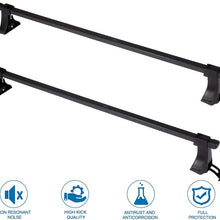 cciyu Universal Adjustable Aluminum 48" Roof Rack Cross Bar Car Top Luggage Carrier Rails Fit for F-150 F-250 F-350 F-450 for Chevry Silverado Roof Crossbars Cargo Carrier