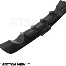 GT-Speed for 03-06 Infiniti G35 Coupe Only 4-Fins JDM Style Rear PU Bumper Diffuser Add-on Lip