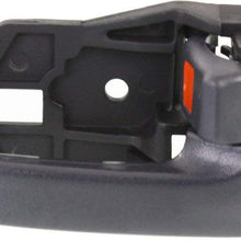 Interior Door Handles compatible with Set of 2 Front Left and Right Side Plastic Gray W/door lock button