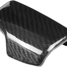 Gear Shift Knob Frame, Carbon Fiber Car Gear Shift Knob Head Cover Trim for A4 S4 RS4 B9 A5 S5 RS5 Q5 Q7