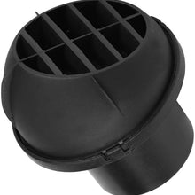 Air Vent Outlet, 60mm Auto Car Heater Ducting Warm Air Vent Outlet -Rotatable 360 Degrees