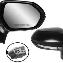 APA Replacement Rear View Mirror for COROLLA 2020-2021 Sedan 4Door 2019-2021 Hatchback 5Door Heated with Blind Spot Detection Turn Signal Paint to Match Cover Driver Left Side TO1320395