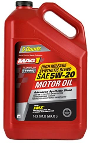 Mag1 Mg52sh3q High Mileage Synthetic Blend Motor Oil With Fmx, 5w-20, 5 Qt (Pack of 3)