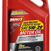 Mag1 Mg52sh3q High Mileage Synthetic Blend Motor Oil With Fmx, 5w-20, 5 Qt (Pack of 3)