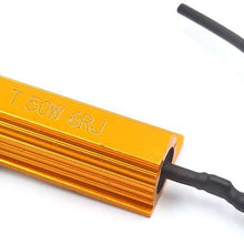 uxcell 2Pcs 50W 6RJ LED Headlight Canbus Decoder No Error Free Load Resistor for Car