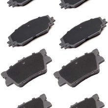 LSAILON Ceramic Brake Pads 8 Pcs Brake Kits Fit for 2010-2012 Lexus HS250h 2006-2013 Toyota RAV4