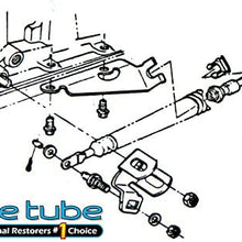 (I-7-7) Inline Tube Automatic Transmission Shifter Cable Bracket Hardware Compatible with 1966-72 Vehicles