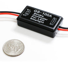 iJDMTOY (1) 12V GS-100A LED Brake Stop Light Strobe Flash Module Controller Box Compatible With Car Truck 3rd Brake or High Mount Clearance Lamp