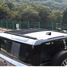 SAREMAS Black Side Rail for Land Rover Defender L663 2020 2021 roof Rail roof Luggage Rack cagor Carrier bar