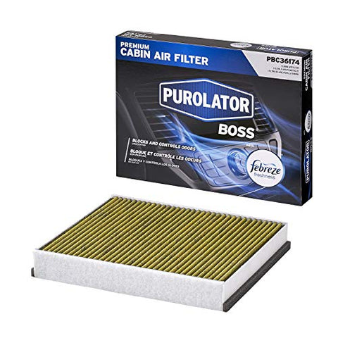 Purolator PBC36174 PurolatorBOSS Premium Cabin Air Filter with Febreze Freshness fits Select Ford and Lincoln